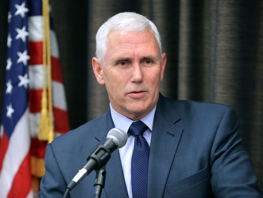 Gov. Pence is serving that "I'm a giant douche" realness.