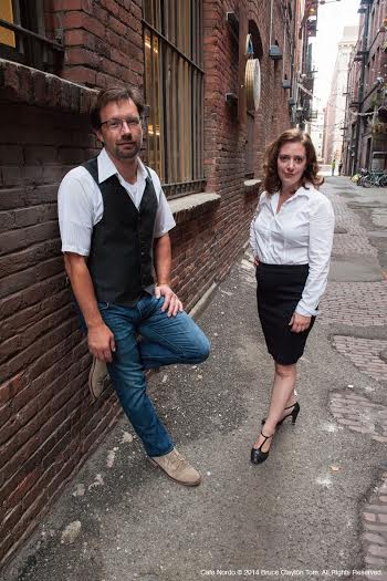 Terry Podgorski and Erin Brindley are the producers and creators of "Café Nordo" the clever dinner cabaret and theater show that now has a permanent home in Seattle's Pioneer Square. Photo by Bruce Tom.