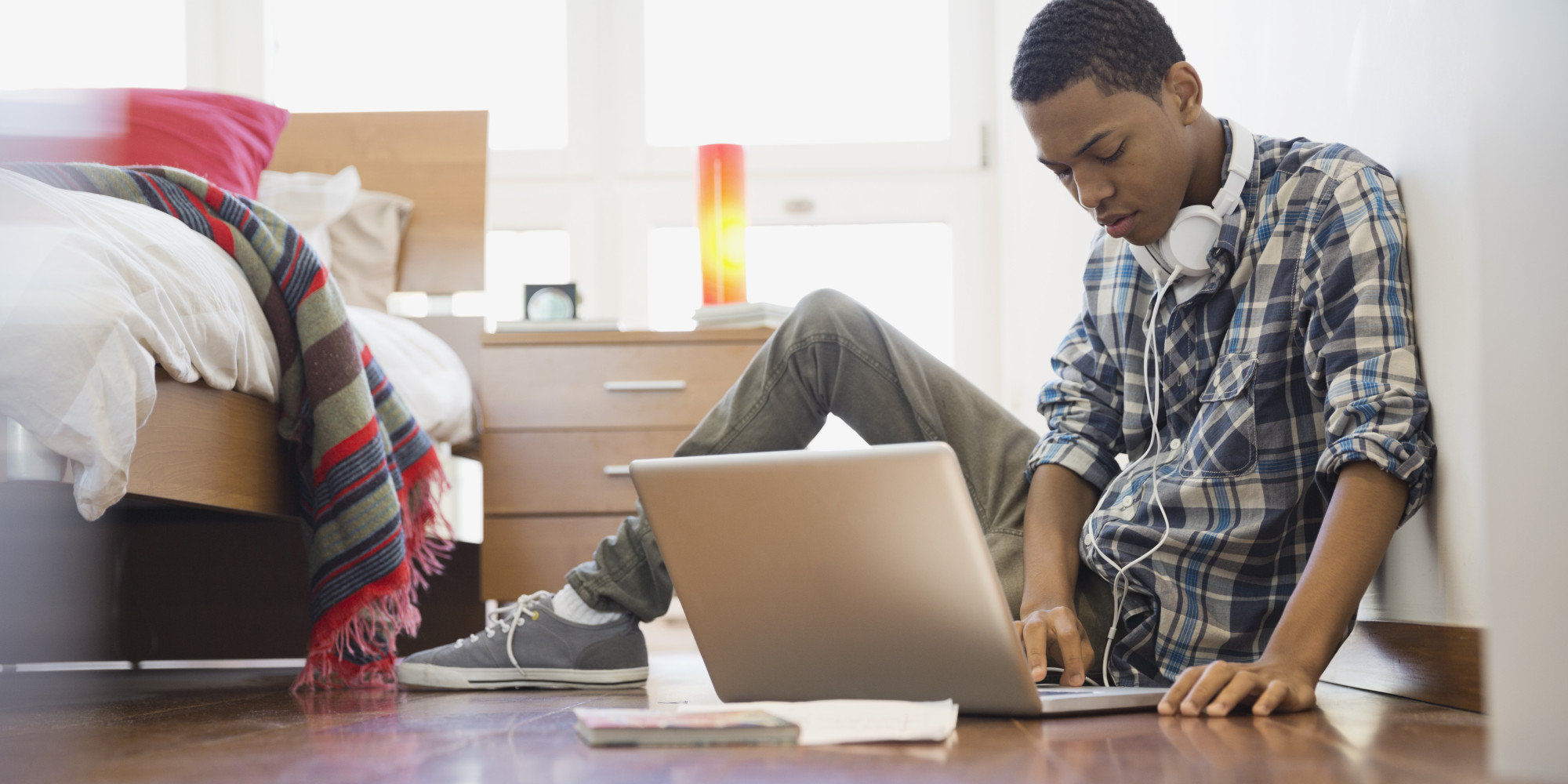 Naked Teen Using Computer 107