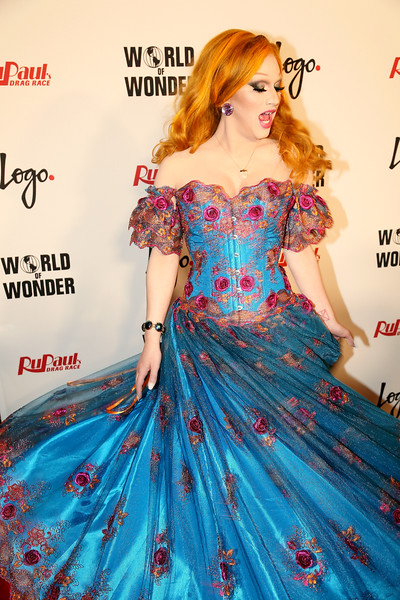 Our own Jinkx Monsoon twirls for the camera in that freakishly GORGEOUS dress! Photo: Urban Focus Studios