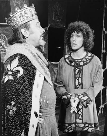 Eric Berry as Charlemagne and John Rubinstein in the OBC of "Pippin" in 1972.