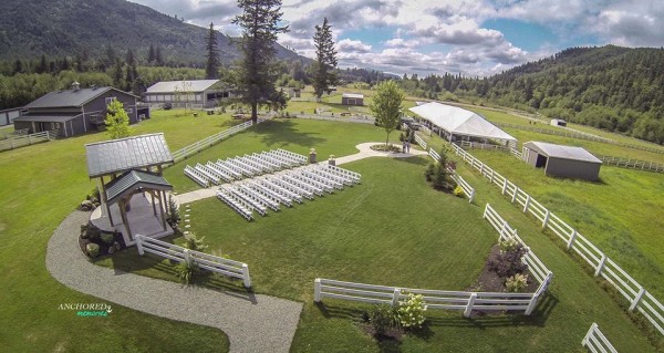 The beautiful Rein Fire Ranch won Best Wedding Venue in KING 5's Best of Western Washington 2015. Photo: Anchored Memories