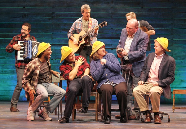 Company of the new musical "Come From Away" now onstage at Seattle Repertory Theatre. Photo by Chris Bennion