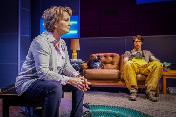 Pamela Reed and Drew Highlands in Luna Gale at Seattle Repertory Theatre. Photo by Alan Alabastro.