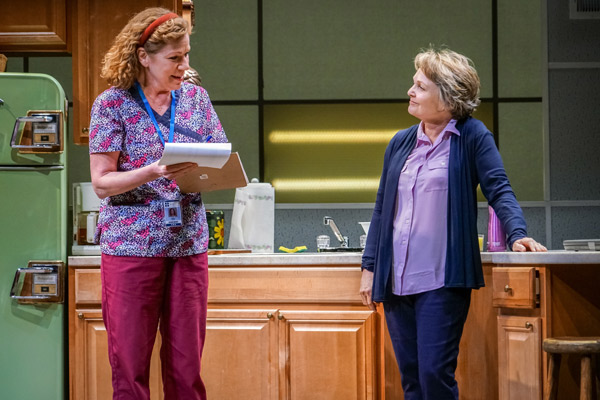Anne Allgood and Pamela Reed in Luna Gale at Seattle Repertory Theatre. Photo by Alan Alabastro.