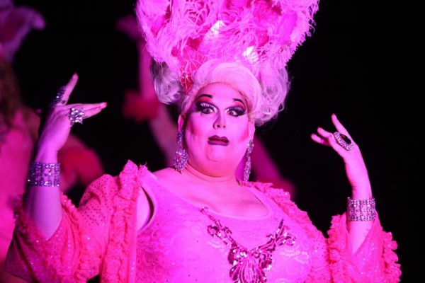 Mama Tits is in the pink for 2016 with her hit show "Mimosas/Mayhem with Mama" currently on tour in Puerto Vallarta, Mexico. Photo: GENNA MARTIN, SEATTLEPI.COM 