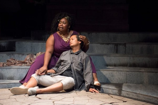 "The Last Days of Judas Iscariot" Playing July 15- July 31 Tickets ; Wickedly irreverant, smart, compelling courtroom trial of Judas - A must see. http://www.brownpapertickets.com/event/2469904 — with Shermona Mitchell and Jojo Abaoag at Seattle Center House Theatre.