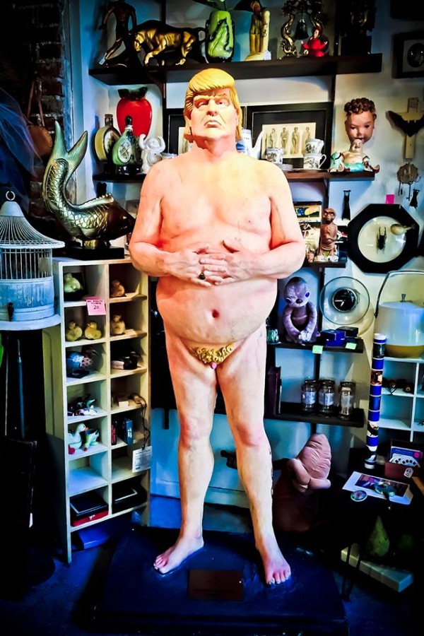 Seattle's Emperor Trump is now residing at the vintage shop, No Parking on Capitol Hill's Pike Street off of 11th Avenue. Photo: Via No Parking's FB page