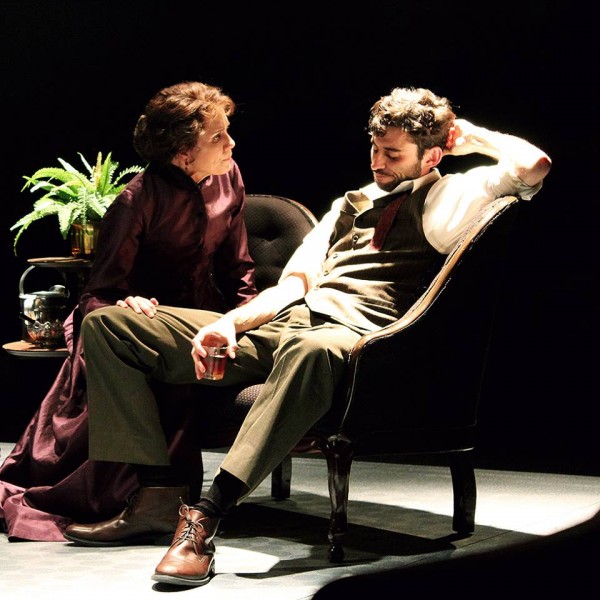 Helene (Suzanne Bouchard) and Oswald (John Coons) in Ibsen's "Ghosts" at ArtsWest through October 16, 2016
