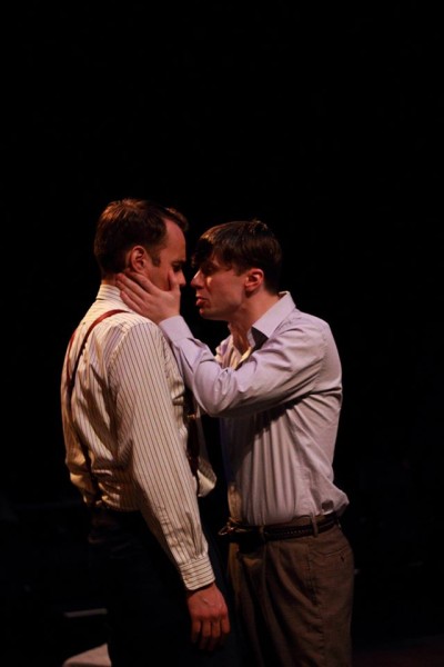 Andre Blackburn Nelson and Trevor Young Marston in Theatre 22's THE PRIDE. 