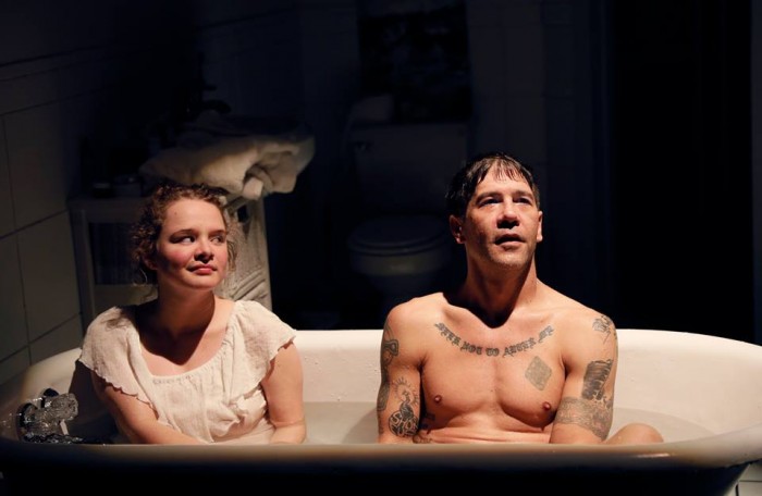 Rebecca Love and Tim Gouran in "Every Five Minutes" at Washington Ensemble Theatre. Photo: Chris Bennion