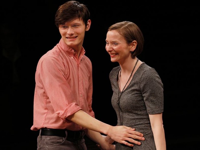 Joshua Castille and Lindsay W. Evans in "Tribes" at ACT. Photo: Chris Bennion