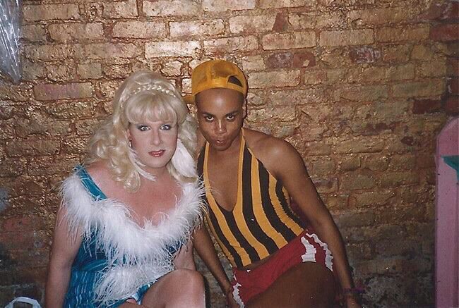 Lady Bunny and RuPaul "back in the day"