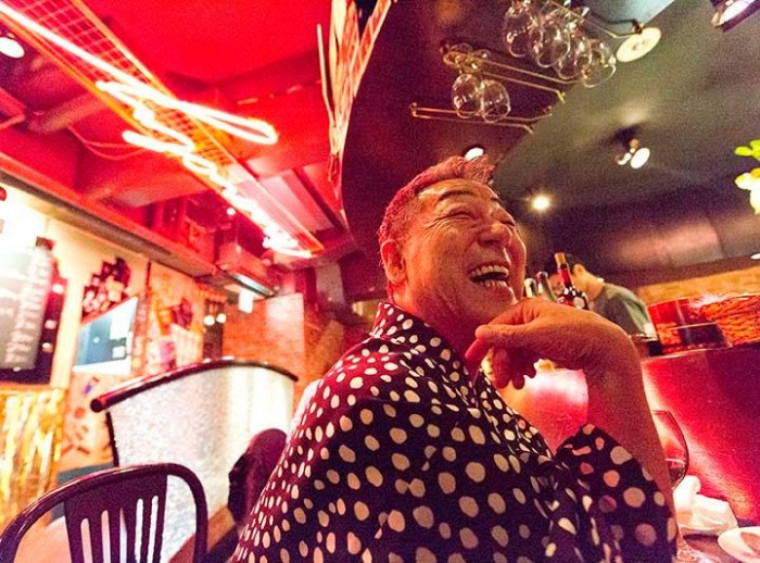 Mandy is the owner of a cabaret club in Roppongi in central Tokyo. The club is famous for its all-male Broadway dance revues and drag shows. "Find yourself and do what you want to do. A man is a creature who always works and makes money ... so do what you enjoy." Photo: Michel Delsol