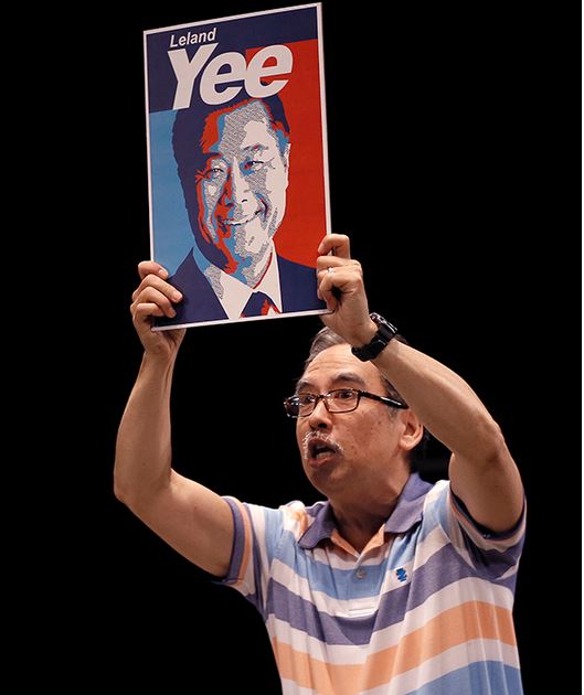 Stan Egi is "KING OF THE YEES" in ACT's production of the play by Lauren Yee. Photo: Chris Bennion