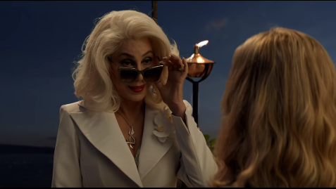 Cher in the 2018 film, MAMMA MIA! HERE WE GO AGAIN! scheduled to be released July 20, 2018