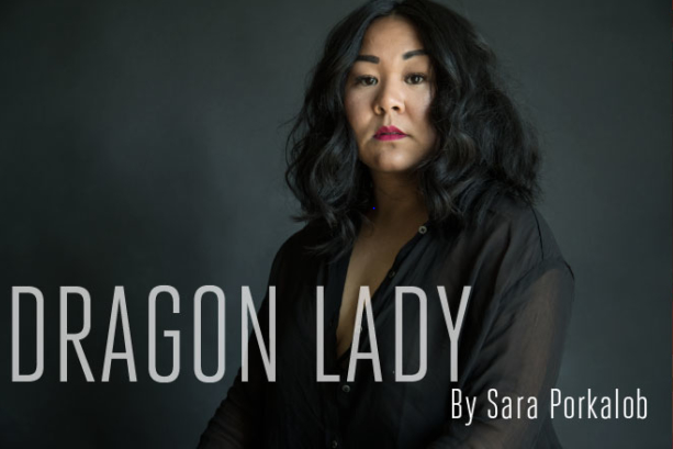 Actor/writer Sara Porkalob in her solo piece, DRAGON LADY