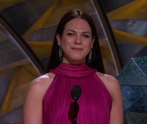 Daniela Vega becomes the first out transgender presenter at the Oscars. Her film, "A Fantastic Woman" won an Oscar for Best Foreign Language Film.