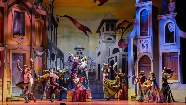 The company of Cole Porter's "Kiss Me, Kate" at The 5th Avenue Theatre. Photo by Mark Kitaoka