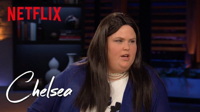 Fortune Feimster as Sarah Huckabee Sanders on "Chelsea Lately"