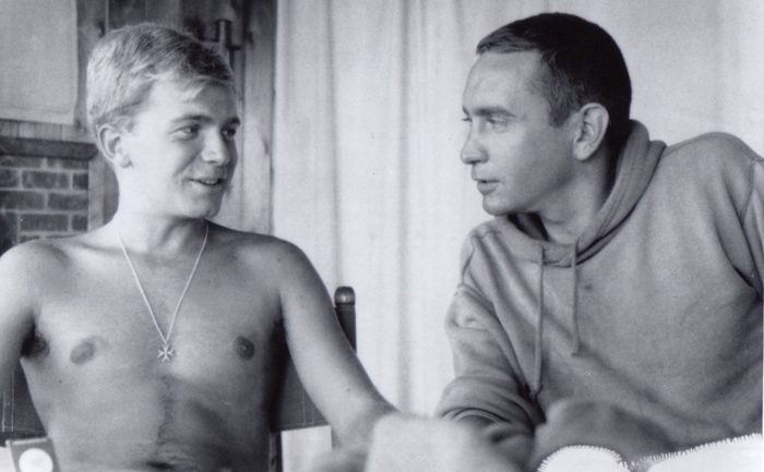 A very young Terrence McNally with fellow playwright (and lover) Edward Albee