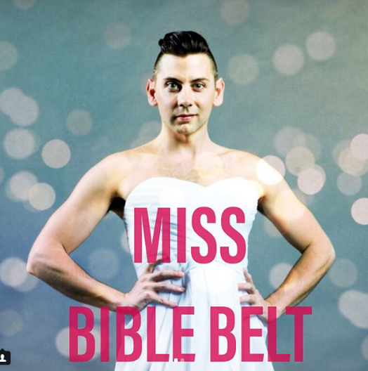 Paul Flanagan as Miss Bible Belt in "Pageant the Musical" at ACT through July 8th. Photo: Nate Watters