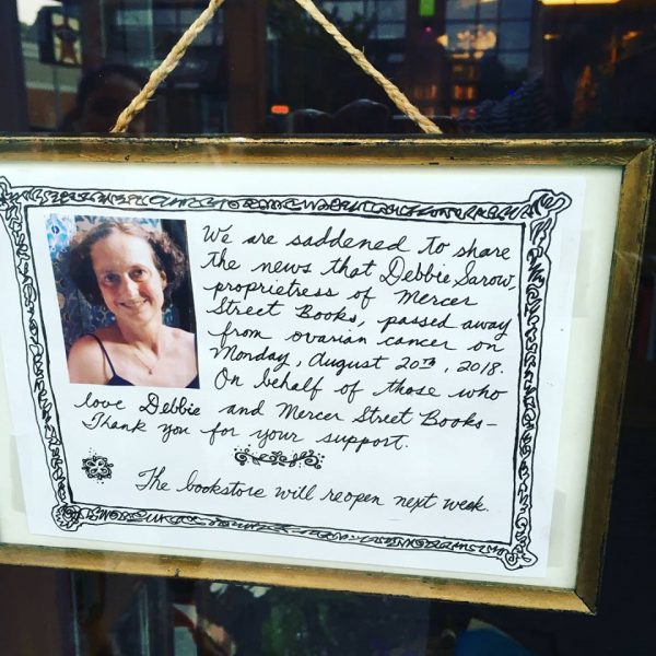 Seattle bookseller Debbie Sarow died August 20, 2018 from ovarian cancer. Photo: Strangeways/SGS