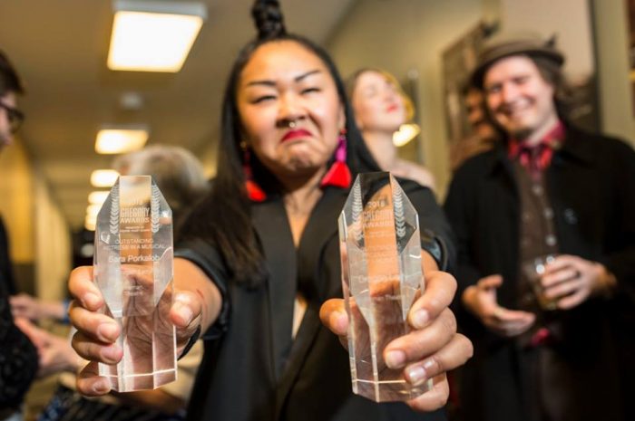 Actor/Writer/Activist Sara Porkalob snagged two Gregory Awards for her autobiographical solo show DRAGON LADY