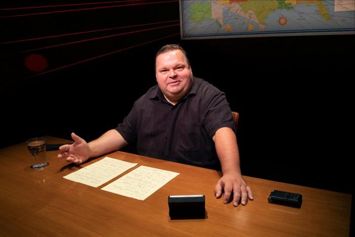 Storyteller/Theater Artist Mike Daisey in "A People's History" at Seattle Rep through November 25, 2018.