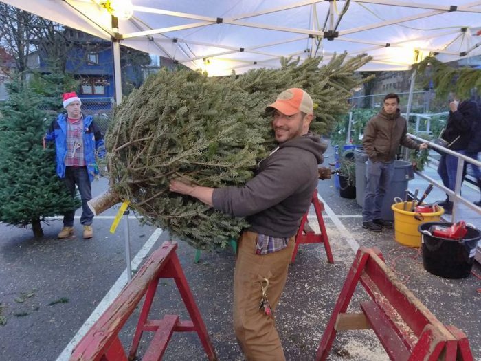 Seattle Area Support Group's annual Xmas tree lot will not happen in 2018.  Photo via SASG's Facebook page