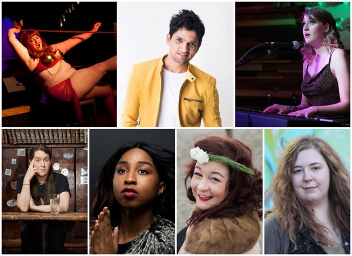 The Thursday, March 21 lineup for Intersections includes: This performance will feature: Lucy Tollefson Sara Dipity Tootsie Spangles Schmilliams Adi Naidu Carly OMFG Andy Iwancio
