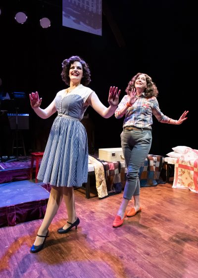 Cayman Ilika and Kate Jaeger in Always… Patsy Cline at Taproot Theatre. Photo by Robert Wade.