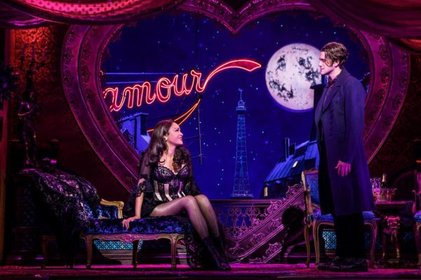 Karen Olivo and Aaron Tveit star in Moulin Rouge: The Musical. Photo: Matthew Murphy