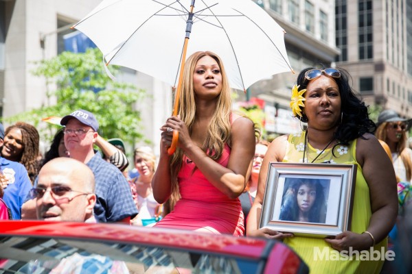 Laverne Cox, NYC Pride 2014, photo credit Sarah Fisher